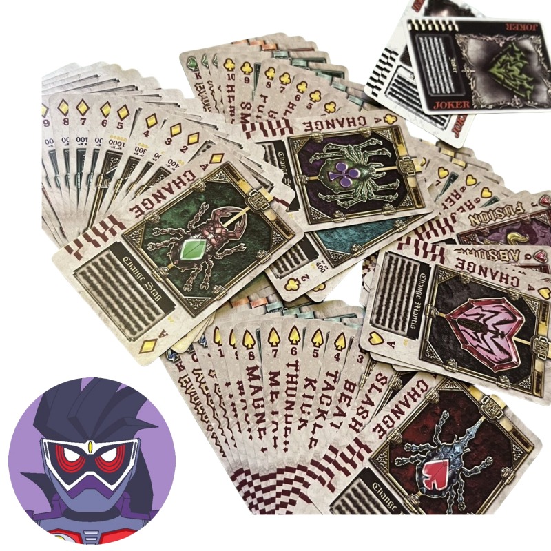 Themed Playing Card - Bandai Kamen Rider anime characters creative