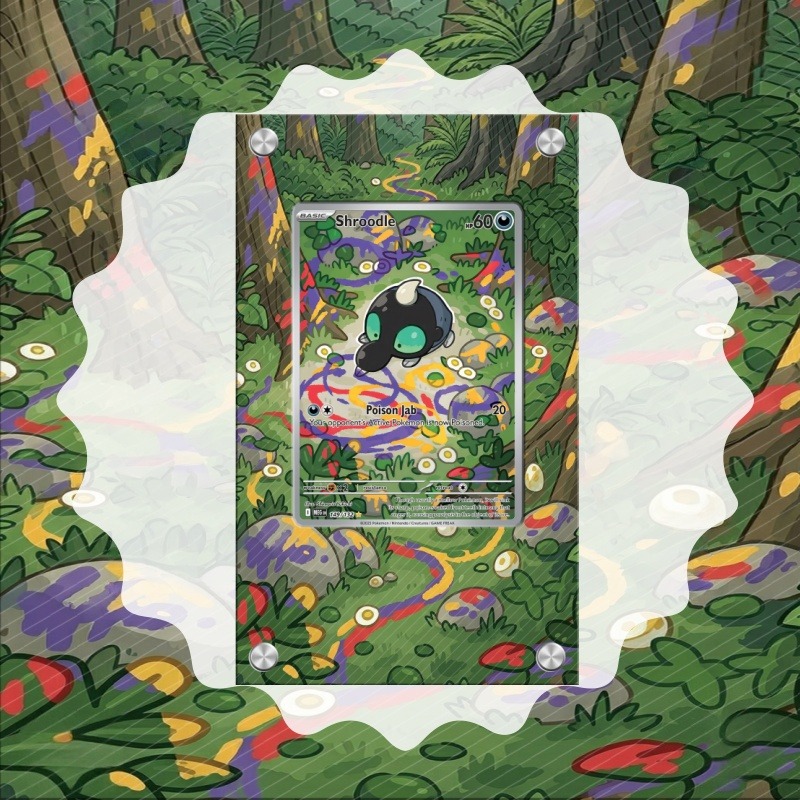 Anime Merchandise For Girls - Art Display for Pokemon Shroodle Card