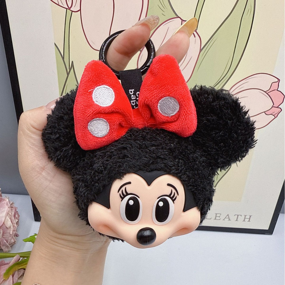 Anime Merchandise Figure - Mickey Minnie Plush Doll Keychain Cute