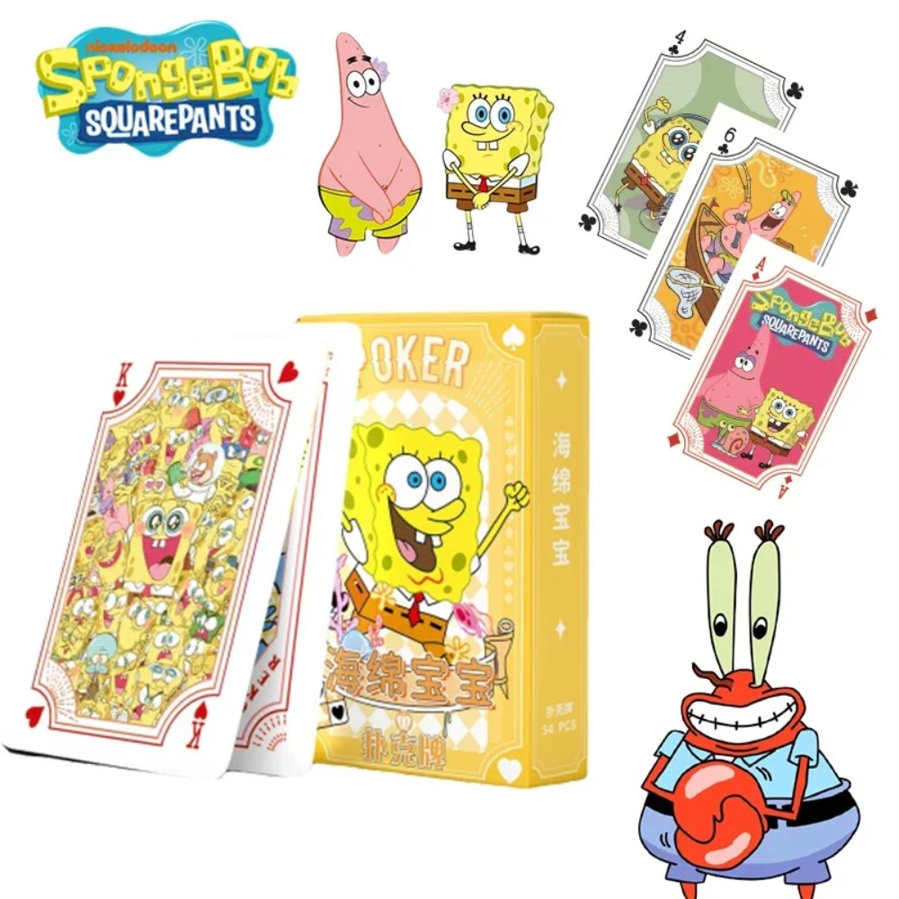 54Sheets/box SpongeBob Anime P - Themed Playing Card recension och pris