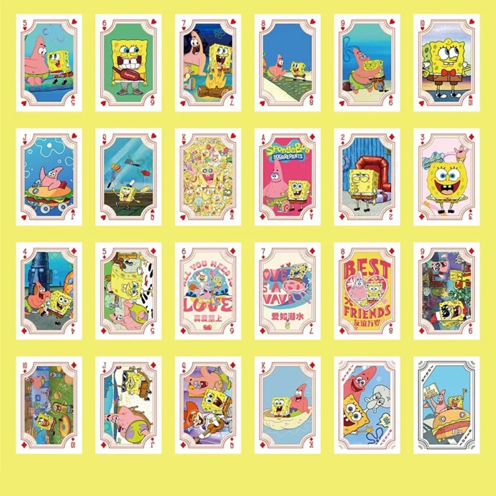 54Sheets/box SpongeBob Anime P - Themed Playing Card recension och pris