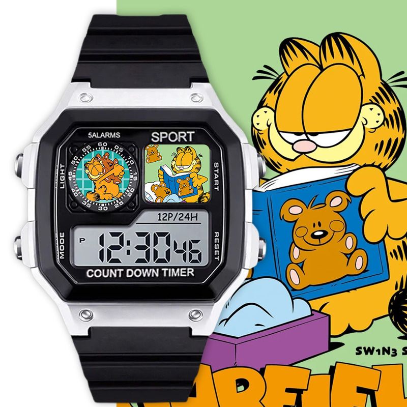 Garfield cartoon cute student  - Anime Merchandise For Girls recension och pris