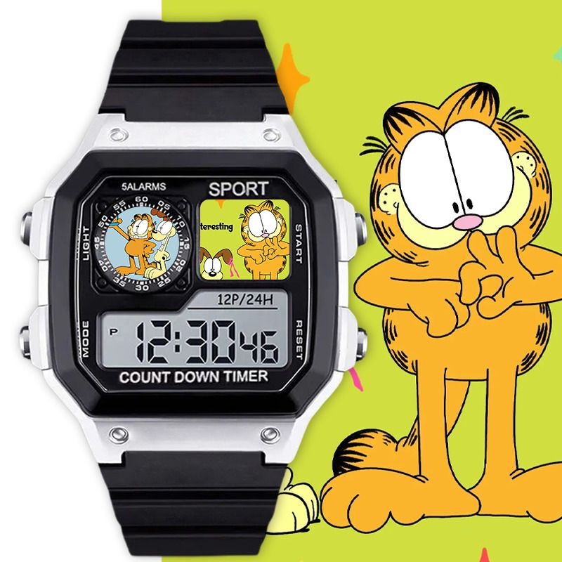 Garfield cartoon cute student  - Anime Merchandise For Girls recension och pris